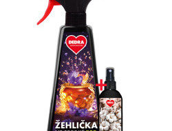 Sada 1+1 ECO žehlička ve spreji® VIOLETS IN HONEY na vyrovnání skladů a záhybů na oblečení 