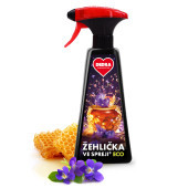 Sada 1+1 ECO žehlička ve spreji® VIOLETS IN HONEY na vyrovnání skladů a záhybů na oblečení 