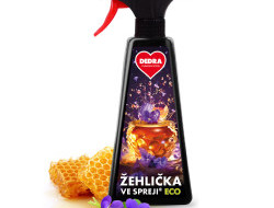 ECO žehlička ve spreji® VIOLETS IN HONEY na vyrovnání skladů a záhybů na oblečení 