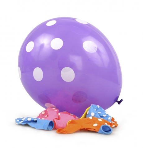 NAFUKOVACIE balóny s bodkami 