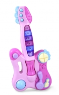 GITARA so svetelnými efektami ružová GITARA so svetelnými efektami ružová