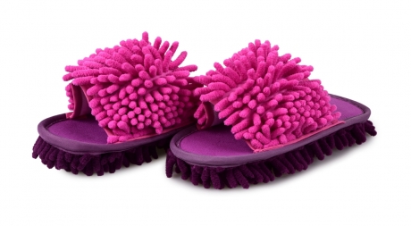 UPRATOVACIE papuče veľkosť 36 - 40 ružovo - fialové