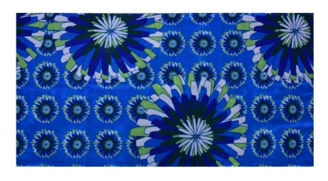 MULTIFUNKČNÁ šatka s motívom modrých kvetov