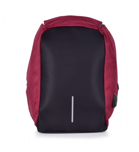 TRAVEL & STUDENT batoh s USB pripojením a výstupom na slúchadlá bordový