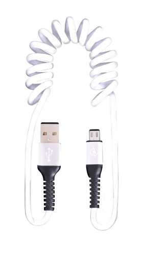 FLEXI USB kábel s koncovkou micro USB biely