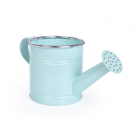 22 cm Dekorativní kovová konvička, mintová 