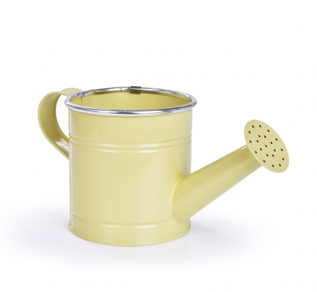 22 cm Dekorativní kovová konvička, vanilková 