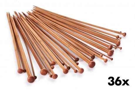 GoEco® Sada klasických bambusových ihlíc  36 ks