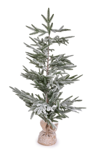 130 cm zasněžený stromek, stojící dekorace 