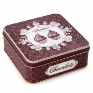 CHOCOLATE kovová dóza výška 5,7 cm CHOCOLATE kovová dóza výška 5,7 cm