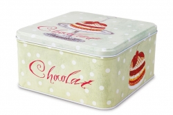 CHOKOLAT TRUFFE kovová dóza výška 9 cm CHOKOLAT TRUFFE kovová dóza výška 9 cm