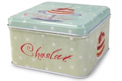 CHOKOLAT TRUFFE kovová dóza výška 7 cm CHOKOLAT TRUFFE kovová dóza výška 7 cm