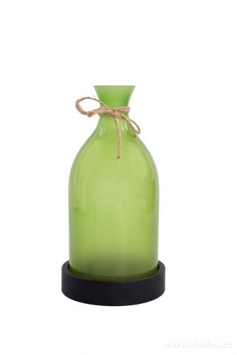 SVIETNIK v tvare vázy zelený