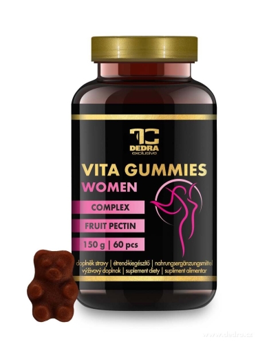 VITA GUMMIES WOMAN | Multivitaminoví želé medvídci pro ženy | energie, imunita, pokožka & vlasy | tropická příchuť | 60 ks 