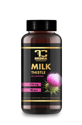 OSTROPESTŘEC MARIÁNSKÝ 510 mg | 80 % silymarinu | zdravá játra, trávení a detoxikace | 90 kapslí 