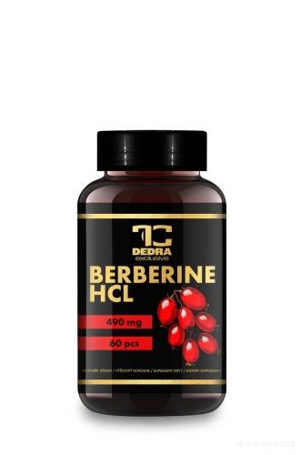 BERBERINE SUPREME 490 mg | 97 % HCl | podpora hubnutí, metabolismu, trávení a kardiovaskulárního systému | 60 kapslí 