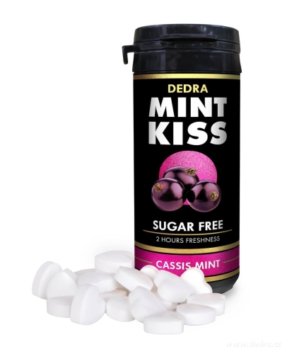 MINT KISS | rybízovo-mátové osvěžující pastilky bez cukru 