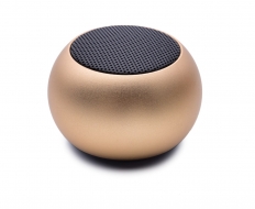 MINI SPEAKER bezdrôtový reproduktor zlatá metalíza MINI SPEAKER bezdrôtový reproduktor zlatá metalíza