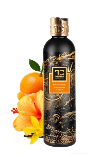 MANDARINE FLORALE | exkluzivní šetrný sprchový gel s glycerinem & Aloe vera | 320 ml | FC DEDRA exclusive 