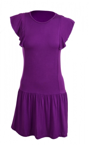 TAINY krátke šaty fialové