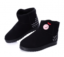 DOTS štýlové papuče čierne DOTS štýlové papuče čierne