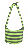 STRIPES textilná taška žlto - šedá STRIPES textilná taška žlto - šedá