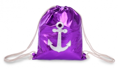 METALIC batoh na chrbát purple