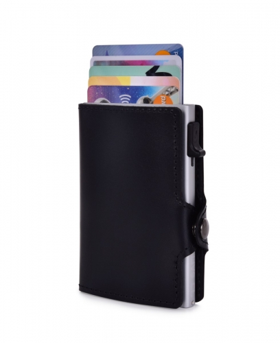 FC SAFE peňaženka na ochranu platobných kariet čierno - strieborná