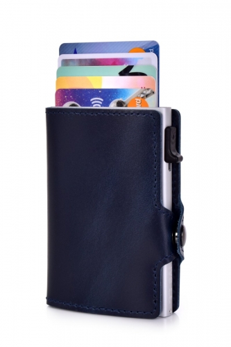 FC SAFE peňaženka na ochranu platobných kariet modro - sivá