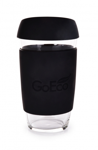 KELIMERO® GoEco® sklenený hrnček 500 ml čierny