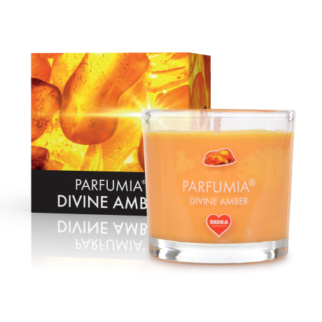 55 ml votivní sójová eko-svíce, DIVINE AMBER, PARFUMIA® 