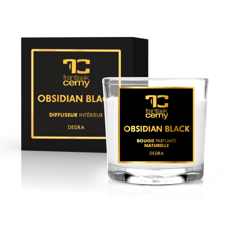 55 ml votivní sójová eko-svíce, OBSIDIAN BLACK, PARFUMIA® 