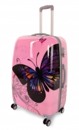 PINK BUTTERFLY cestovný kufor veľký PINK BUTTERFLY cestovný kufor veľký