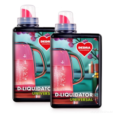 2× D-LIQUIDATOR universal | Odstraňovač vodního kamene do spotřebičů | ECO koncentrát | 2 × 500 ml 