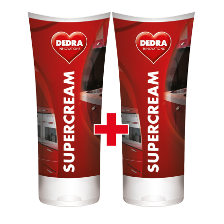 Sada 1+1 univerzální tekutý krém s abrazivním účinkem na hladké povrchy SUPERCREAM 