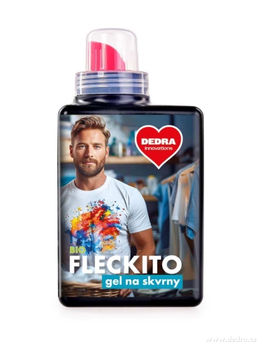 FLECKITO | Gelový odstraňovač skvrn | BIO | 7 bioenzymů nové generace & dvojí použití | 500 ml 