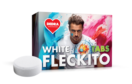 Tablety na skvrny na bílém prádle WHITE FLECKITO TABS 