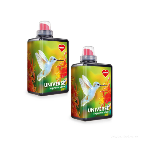 Sada 2 ks univerzální tekutý prací prostředek na šetrné praní prádla, UNIVERSE SUPREME ULTRA 