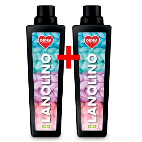 Sada 1+1 2in1 prací gel s lanolinem na ovčí vlnu, merino a jemné prádlo ECO LANOLINO 